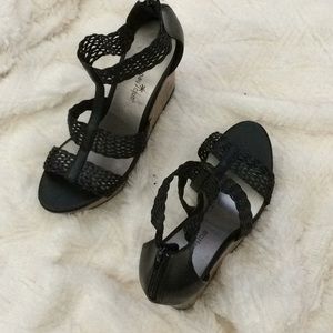 Cork wedge high heels by Montego bay club sz 7.5